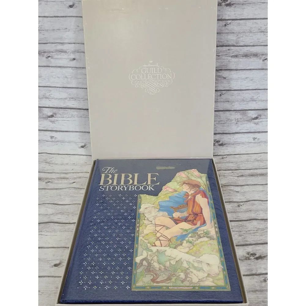 The Bible Storybook By Gail Peterson 1974 Dust Jacket Hallmark  Guild Collection